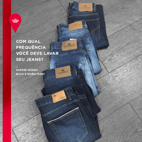 Com qual frequência você deve lavar seu jeans?